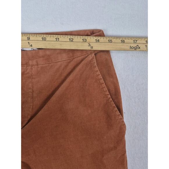 Anthropologie Maeve Corduroy Wide Leg Pants Size 4 Orange Retro Boho Festival - Picture 8 of 11